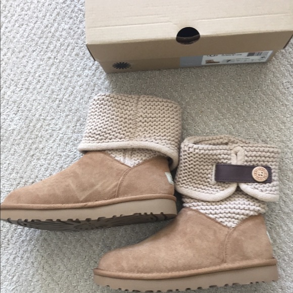 UGG Shoes - UGG Shaina Knit Cuff Bootie - New in Box
